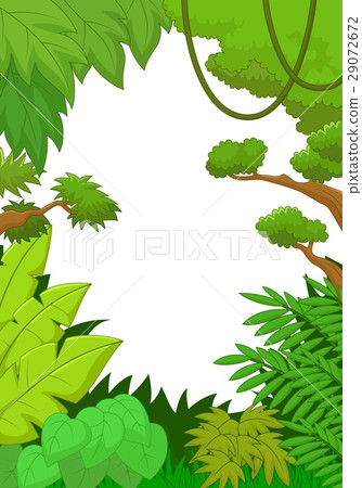 图库插图: tropical jungle background