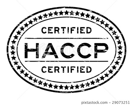 插图素材: grunge black haccp rubber stamp