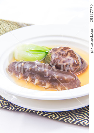 图库照片: braised sea cucumber