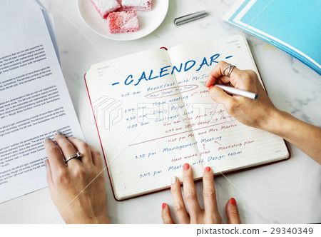 图库照片: calendar agenda event meeting reminder schedule