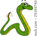 插图素材: cute green snake cartoon
