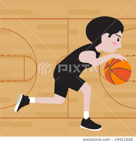 basketball player图片,basketball图片 图库插图: basketball player cartoon vector illustration