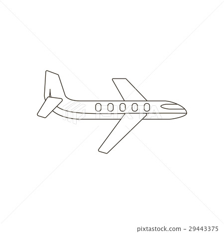 插图素材: plane illustration silhouette