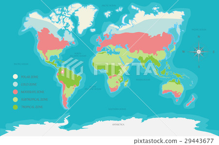 插图素材: world map vector illustration