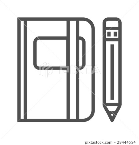 插图素材: sketchbook line icon