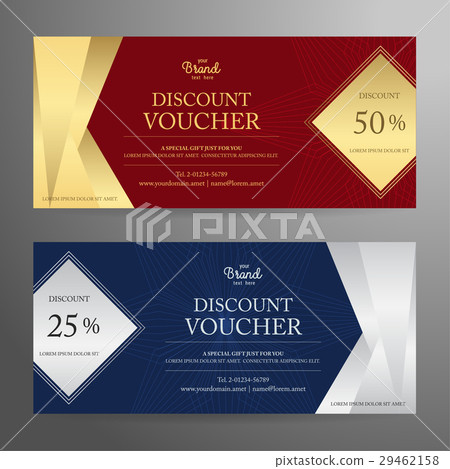 图库插图: elegant gift voucher gift card coupon template