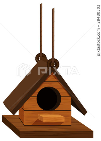 插图素材: birdhouse made of wood