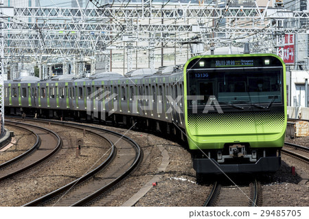 stock photo: jr east yamanote line e235 series