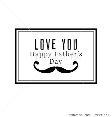 插图素材: happy fathers day