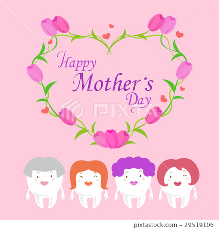 插图素材: happy mother day