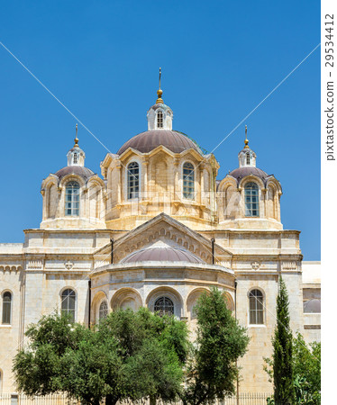 图库照片: holy trinity church in the russian compound of