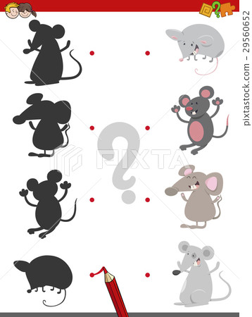 图库插图: shadow game with mice