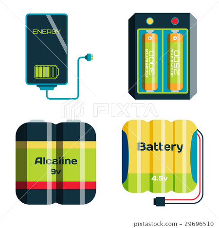 插图素材 battery energy tool electricity charge fuel