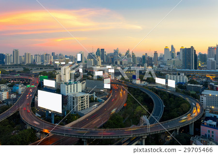 图库照片: bangkok expressway and highway top view