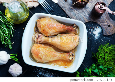 图库照片: fried chicken