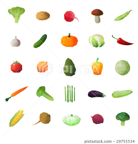 图库插图: greengrocery ripe fruits set