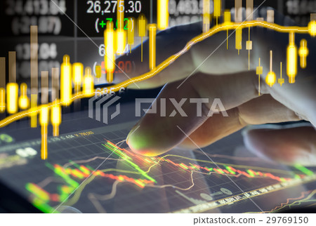 图库照片: stock market indicator and financial data view