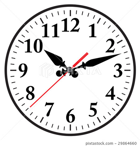 插图素材: clock flat icon. world time concept.