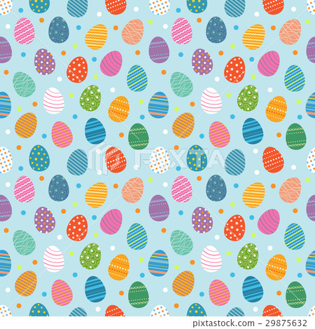 插图素材: easter eggs for easter holidays de