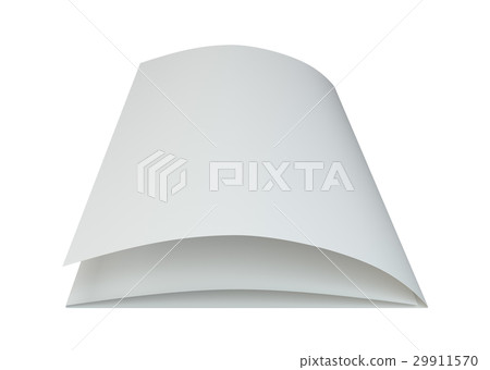 图库插图: folded paper page sheet texture. 3d rendering.