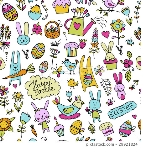 插图素材: easter, seamless pattern for your design