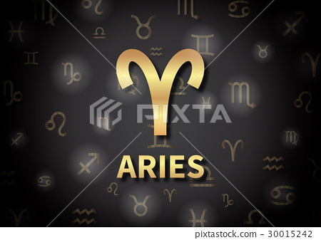 图库插图: the zodiac sign of aries
