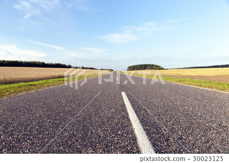 图库照片: paved road below