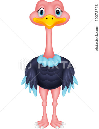 图库插图: ostrich cartoon