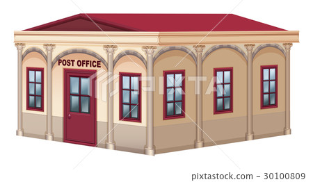 插图素材: 3d design for post office