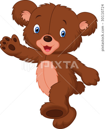 图库插图: happy cartoon baby bear