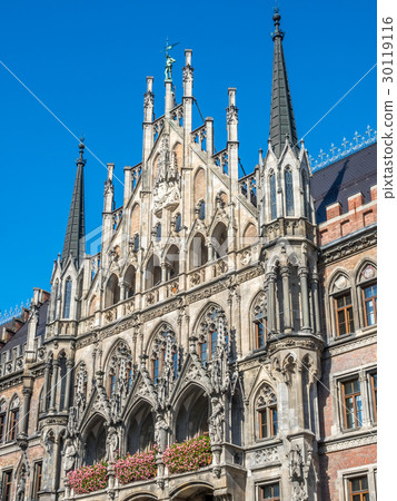 图库照片 new town hall neues rathaus in munich germany