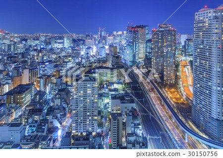 图库照片: 东京_大城市夜景