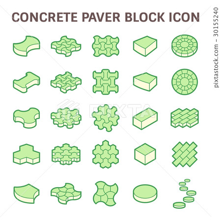 插图素材: paver block icon 查看全部