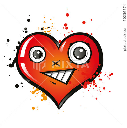 图库插图: happy heart