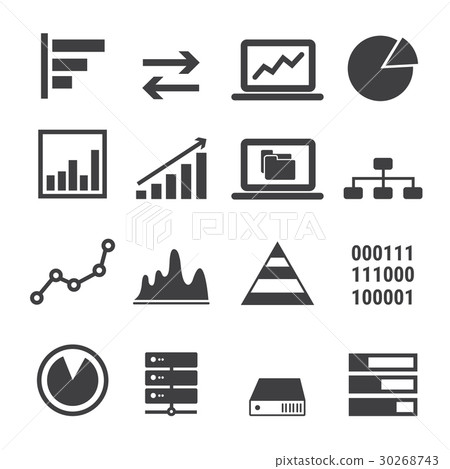 插图 背景_小物 小物 图标 data icon set