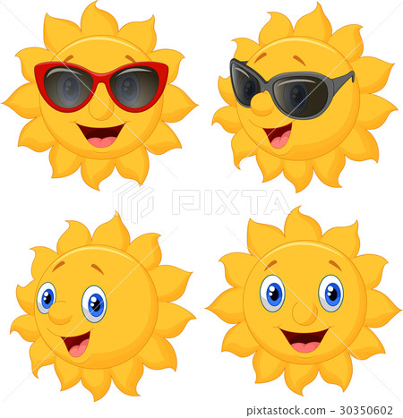 suncartoon,cartoonfish 插图素材: happy sun cartoon character