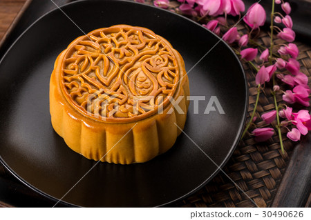 图库照片: chinese moon cake