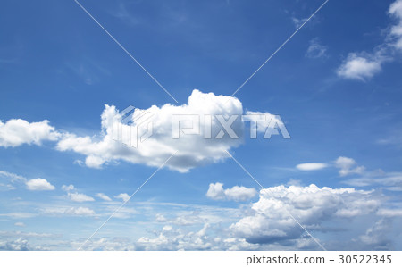 图库照片: white cloud on blue sky (clouds)