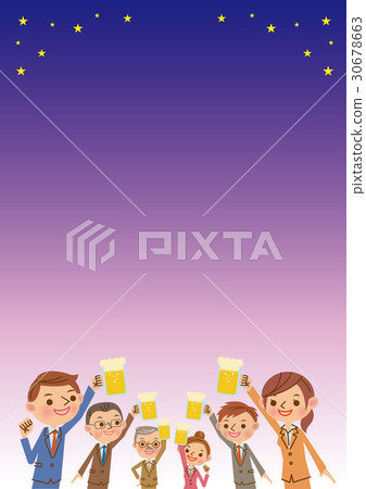 姿势_表情_动作 行为_动作 干杯 插图 生啤酒敬酒 首页 插图 姿势