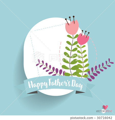 插图素材: happy fathers day card design. vector illustration