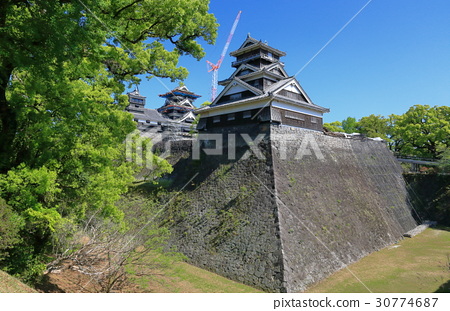 图库照片: 熊本城 城堡塔楼 天守阁