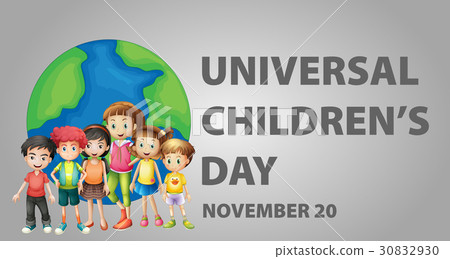 poster design for universal children's day