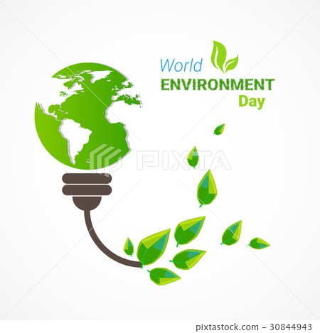 插图素材: world environment day ecology protection holiday