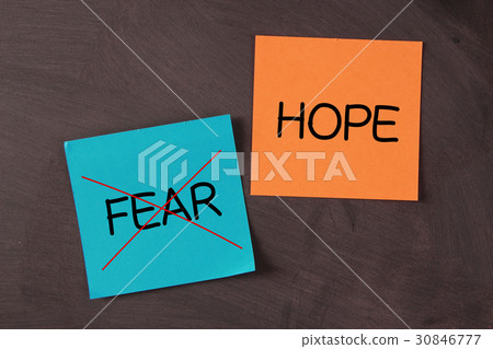 图库照片: hope, no fear