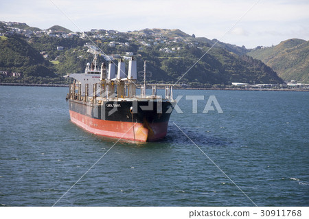 图库照片: ferry view wellington new zealand