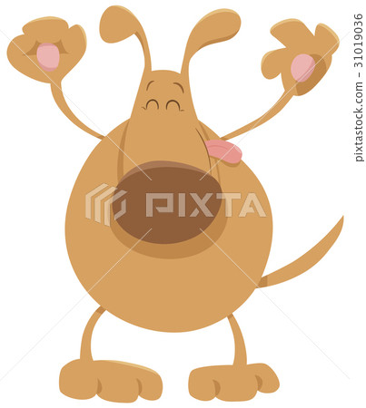 图库插图 happy dog pet cartoon