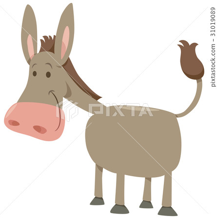 插图素材: cartoon donkey farm animal