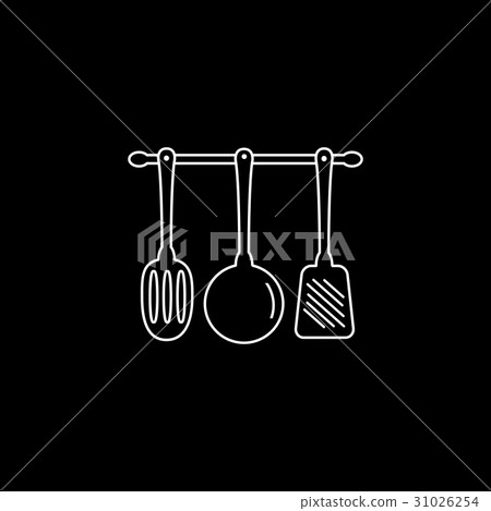 插图素材: kitchen utensils icon