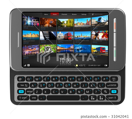 Side Slider Touchscreen Smartphone Stock Illustration Pixta