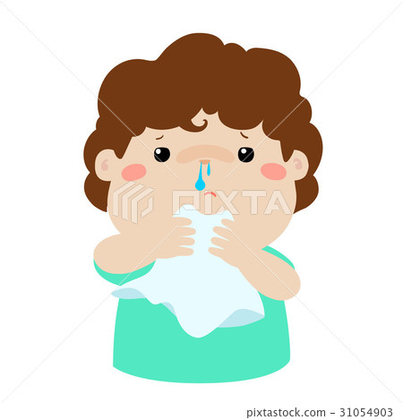 插图素材: sick boy runny nose vector. 查看全部